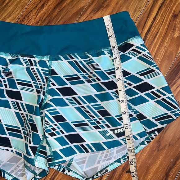 Brooks Womens Lined Chaser Blue Running Short Size M - Picture 7 of 7
